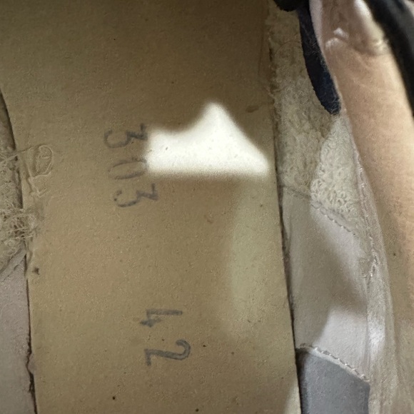 Golden Goose Superstar Navy Leather White Star Lace Laces Italy Size 42 - Picture 10 of 10